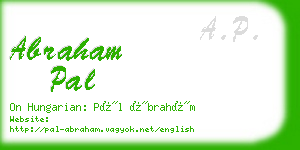 abraham pal business card